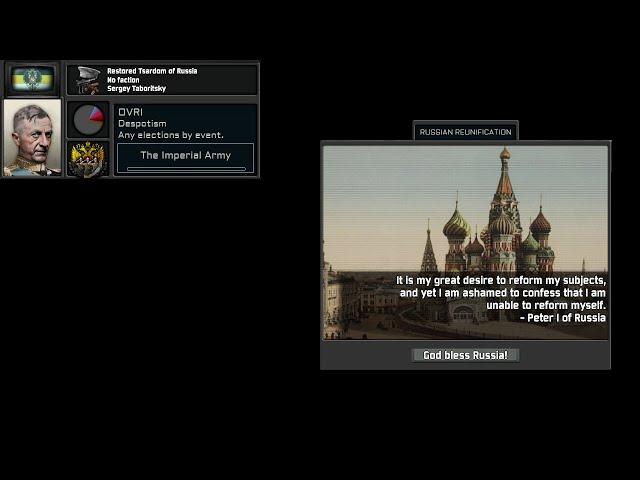 TNO Custom Super Event - Tsar Sergey I - Russian Reunification