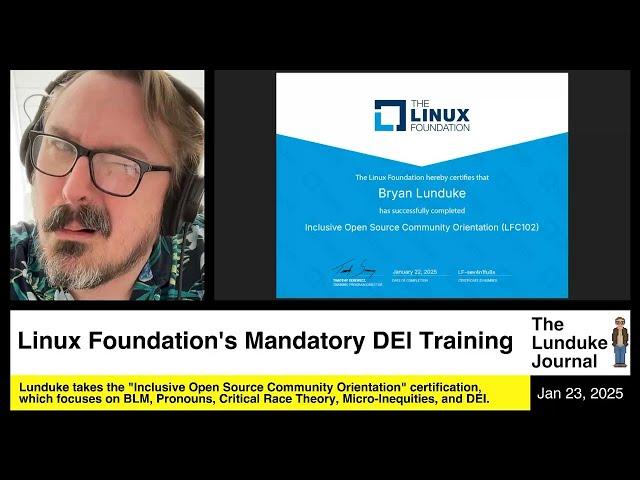 Linux Foundation's Mandatory DEI Training