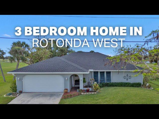 BEAUTIFUL 3 Bedroom, 2 Bathroom Home Located on a GOLF COURSE in Rotonda West, Florida! 