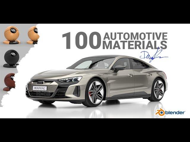 Automotive Material Library for Blender