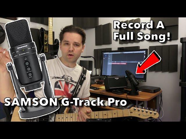 the Samson G-Track Pro Microphone is Solid! USB Audio Interface Mixer Full Demo