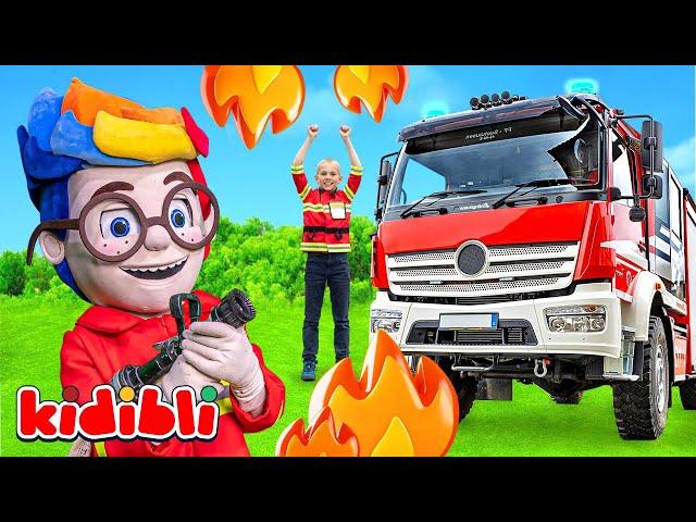 Amazing Fire Trucks in Action!  Educational Firefighter Rescue Adventures for Kids | Kidibli