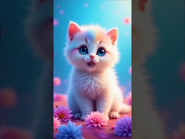 cute fluffy kitten singing APT.,  #apt #catsinging #AmericanCats #shorts #shortdfeed