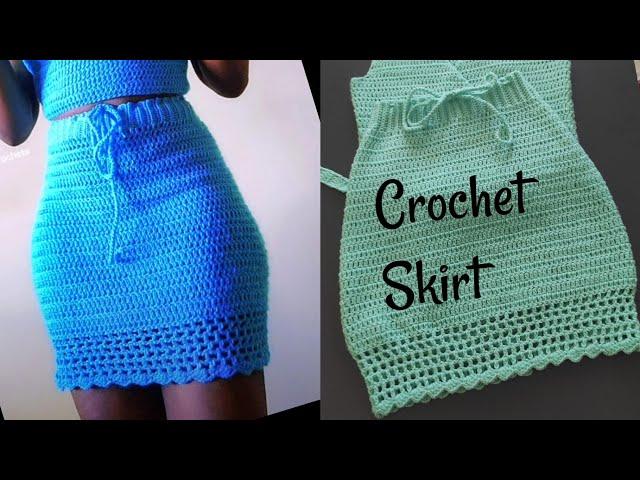 How to crochet a very simple skirt for beginners