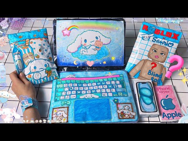 ️Paper DIY️ Cinnamoroll Macbook, Iphone 15, Blind Bag Paper ASMR unboxing