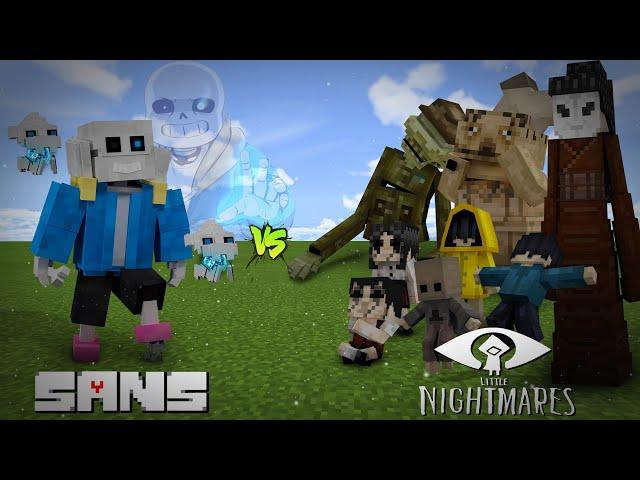 SANS vs LITTLE NIGHTMARES! || MINECRAFT!