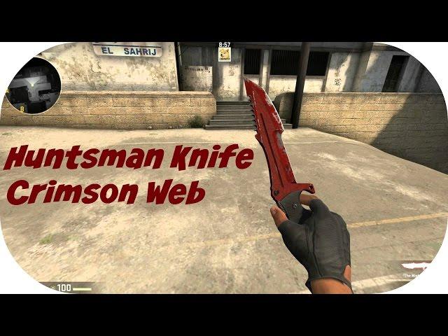 CS:GO - Huntsman Knife Crimson Web ( Field-Tested )