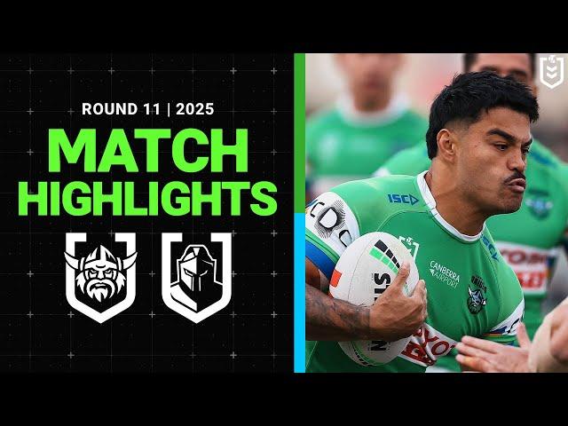 NRL Match Highlights 2025 | Raiders v Titans | Round 11