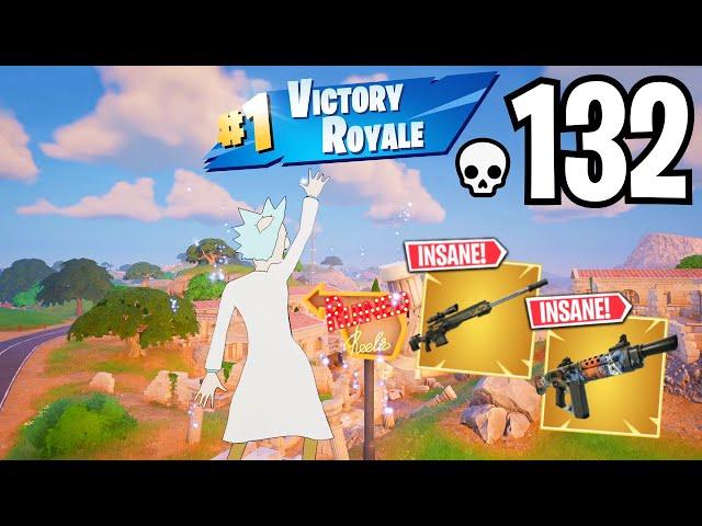 132 Elimination Rick Sanchez Solo vs Squads WINS Full Gameplay (Fortnite Chapter 5 Season 1)!