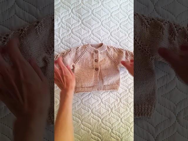 Baby Cardigan Knitting Pattern | Step-by-Step Pattern | Preview | Vitalina