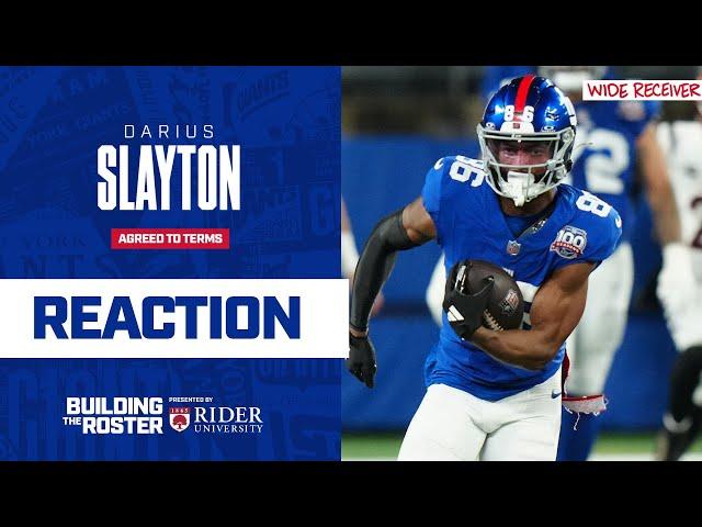 Rapid Reaction: Giants Agree to Terms on New Deal with WR Darius Slayton