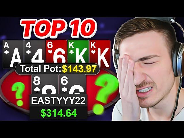 My BIGGEST EVER HERO CALL at 100NL?! | Top 10 Hands Ep. 177