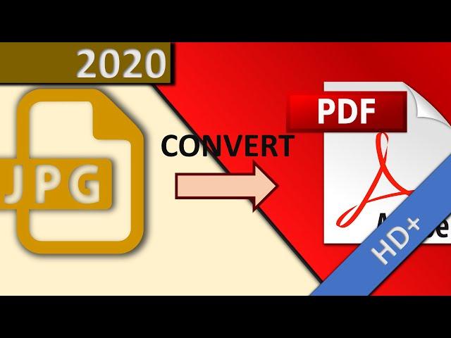 How to convert JPG to PDF (free, online) in 1 MINUTE (HD 2020)