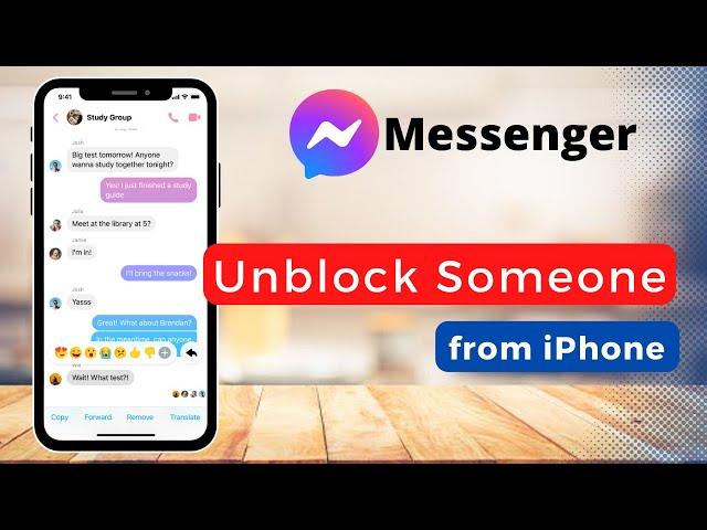 Unblock Someone On Messenger From iPhone !!