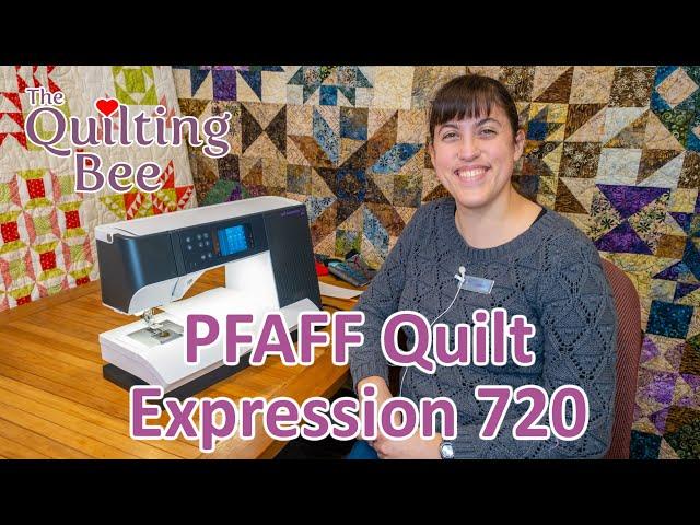 Pfaff Quilt Expression 720 Features and Stitch Demos with Grace - A Great Mid-level Sewing Machine!