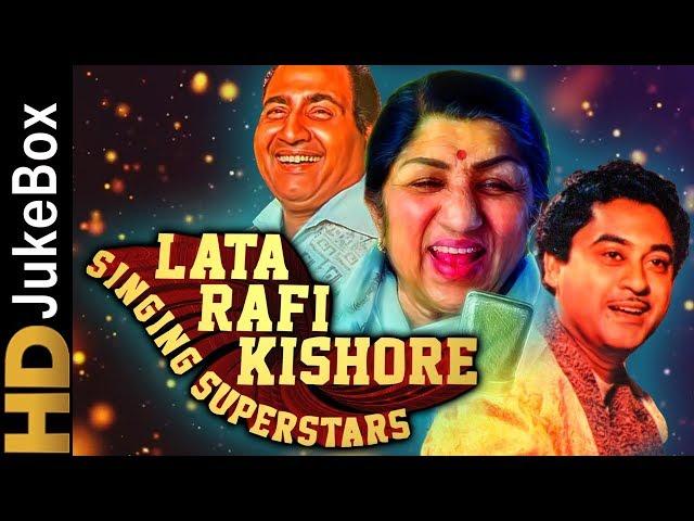 Lata Rafi Kishore - Singing Superstars | Classic Bollywood Evergreen Songs | Old Hindi Songs