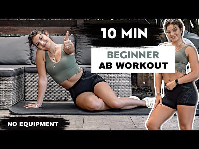 10 MIN BEGINNER AB WORKOUT - No Equipment