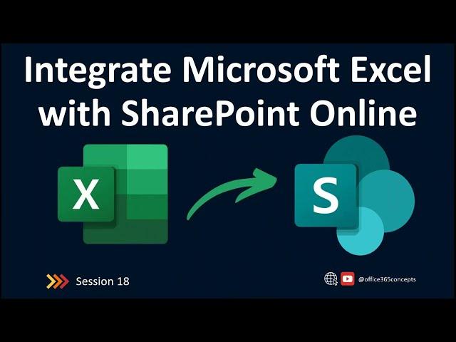 Integrate Microsoft Excel with SharePoint Online , SharePoint Online Training