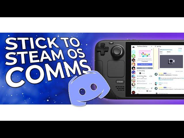 Discord Vs Steam Voice Chat In Steam OS On Steam Deck