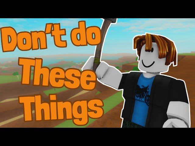 9 Things you should not do as a beginner - Lumber Tycoon 2