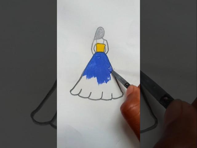 Beautiful Dress  Coloring #dress  #creative  #youtube  #art #coloring