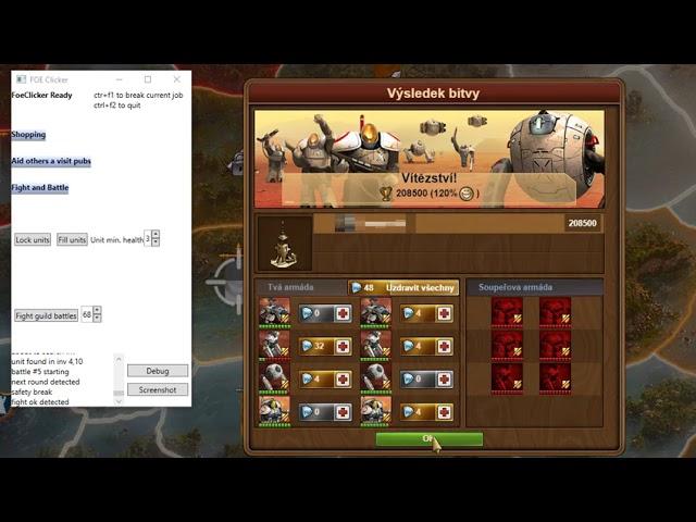 Forge of Empires helper - autobattles demo