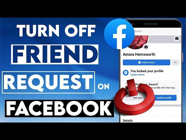 How to Hide Add Friend Request Button on Facebook 2023 | Disable/Turn Off Friend Request Button