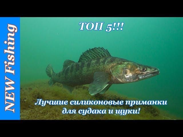 ТОП 5!!! Лучшие силиконовые приманки для судака и щуки!