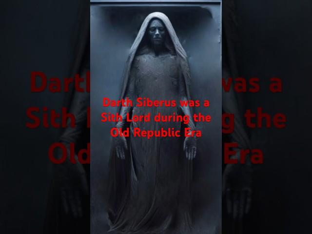 Darth Siberus the frozen Sith Lord explained #starwarsoutlaws #ahsoka #starwarsahsoka #ahsokaseries