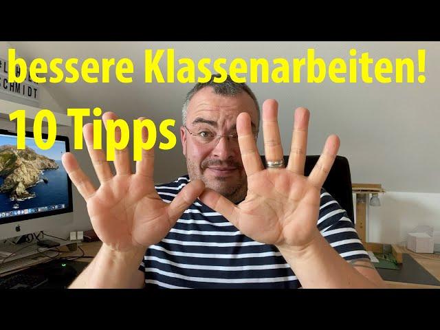 10 Tipps - So lernst du für die nächste Klassenarbeit! | Lehrerschmidt