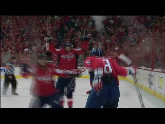 Alex Ovechkin first playoff hat trick! HD