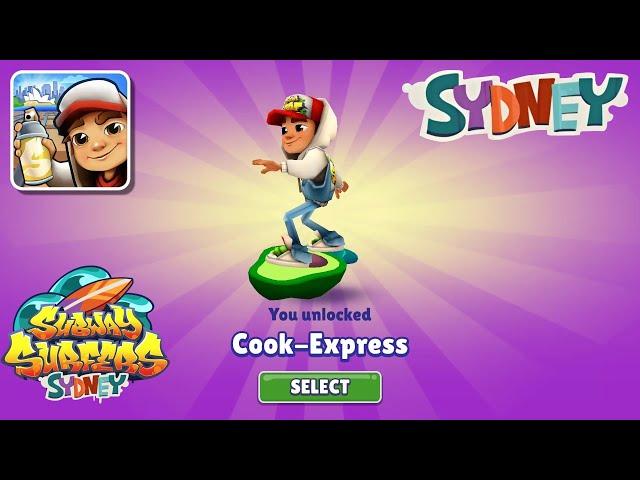 Unlock Cook-Express Sydney Board on Subway Surfers Sydney 2024 using Event Coins