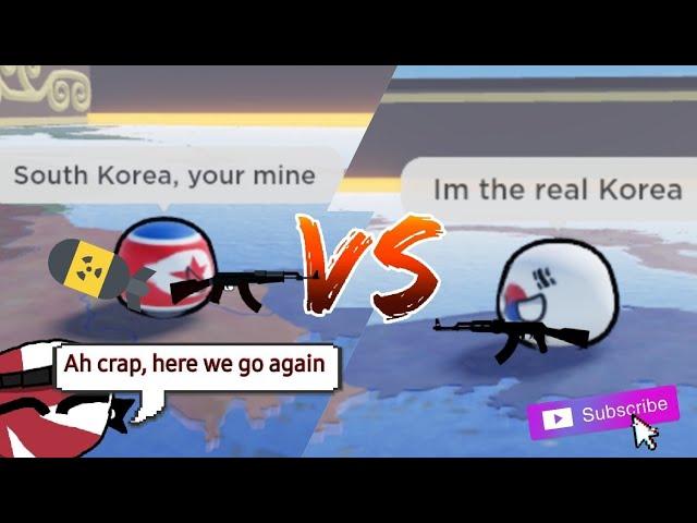 Roblox: Countryballs World RP Experience Part 9 (NORTH AND SOUTH KOREA)