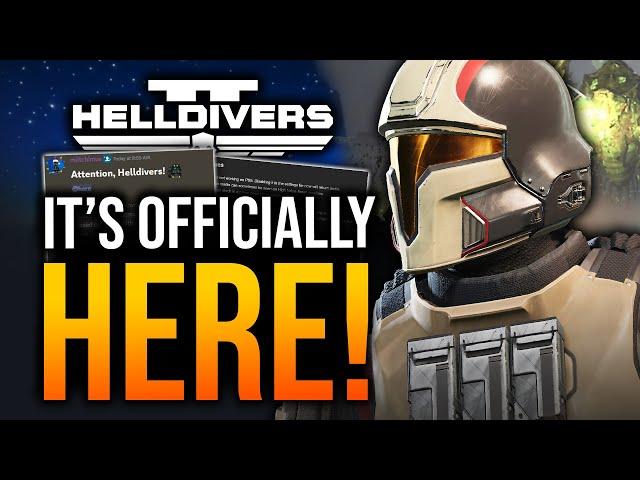 Helldivers 2 - FREE Armor Update! Custom Weapons & Major Order News!