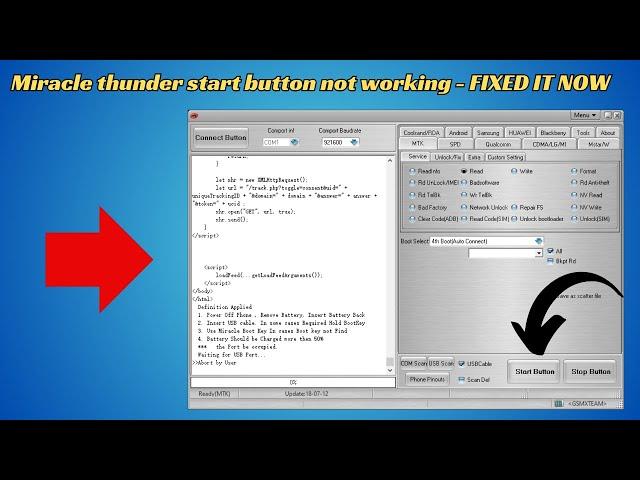 Miracle thunder start button not working - FIXED IT NOW