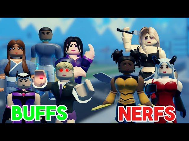 Balance update in heroes online world roblox