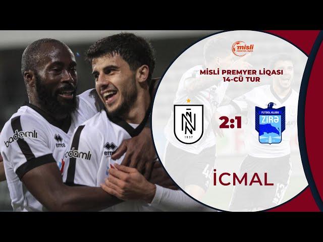 Neftçi 2:1 Zirə | Misli Premyer Liqası, 14-cü tur | İCMAL