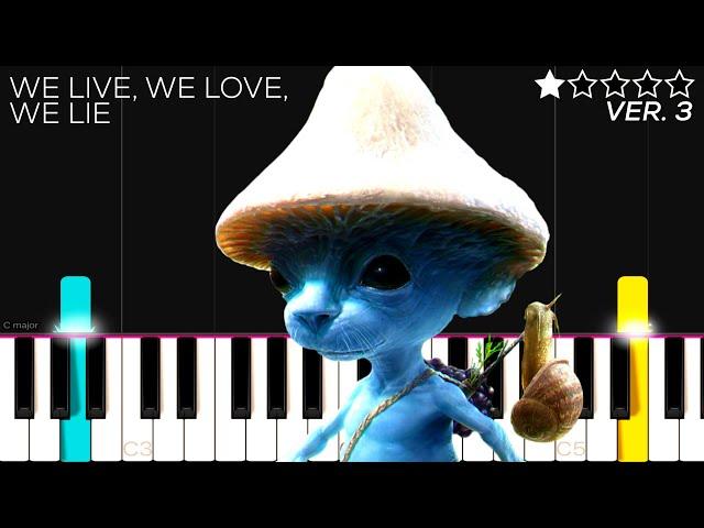 We Live, We Love, We Lie | EASY Piano Tutorial