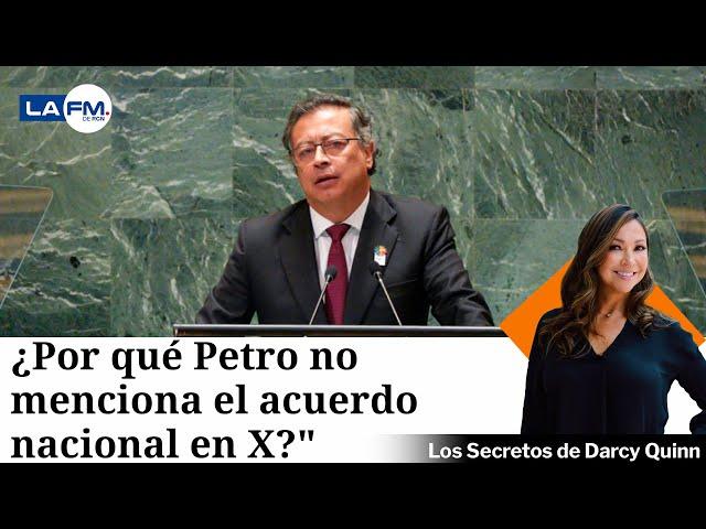 ¿Por qué Petro no ha dicho nada en su cuenta de X sobre el acuerdo nacional?