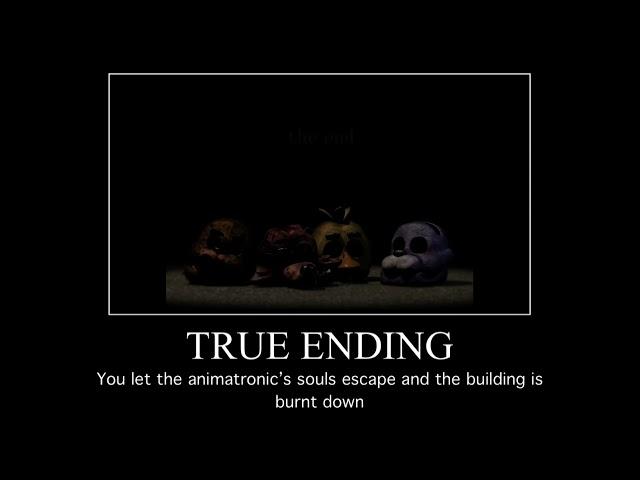 FNAF 3 all endings