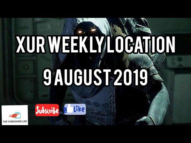 Destiny 2 : XUR SPAWN WALKTHROUGH LOCATION 9th AUGUST 2019 + EXOTIC LOOT