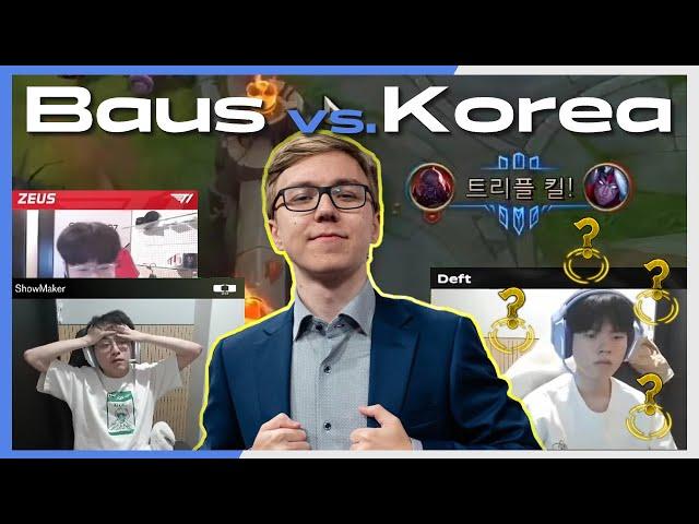 12mins of TheBAUS Terrorizing Korean Pro Players