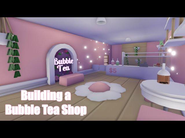 I can't BELIEVE this HAPPENED again  Bubble Tea shop Speed build in Adopt me! Roblox