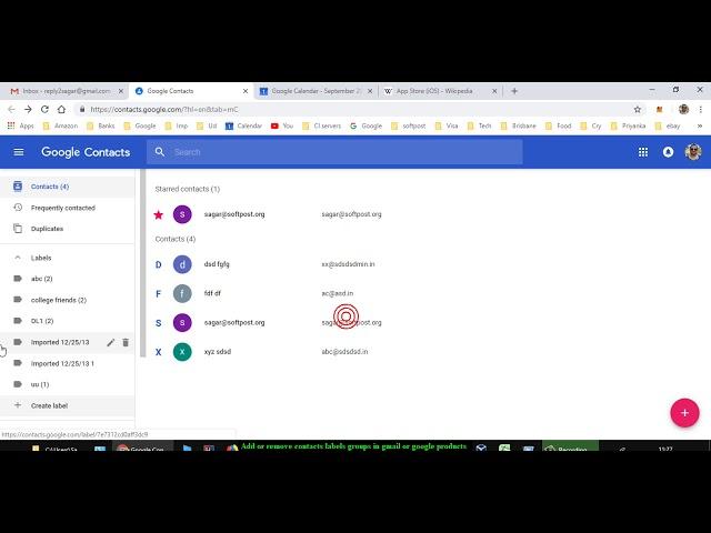 Add or remove contacts, labels or groups in gmail or google products 2018