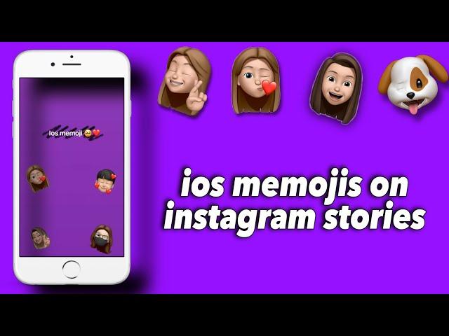 How To Add iOS Memojis on Instagram Story For Android ~ ️