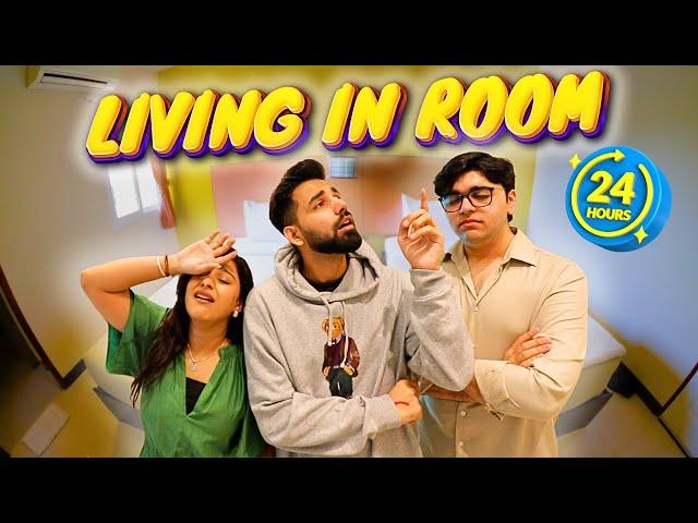 LIVING IN ROOM FOR 24 HOURS | Rimorav Vlogs