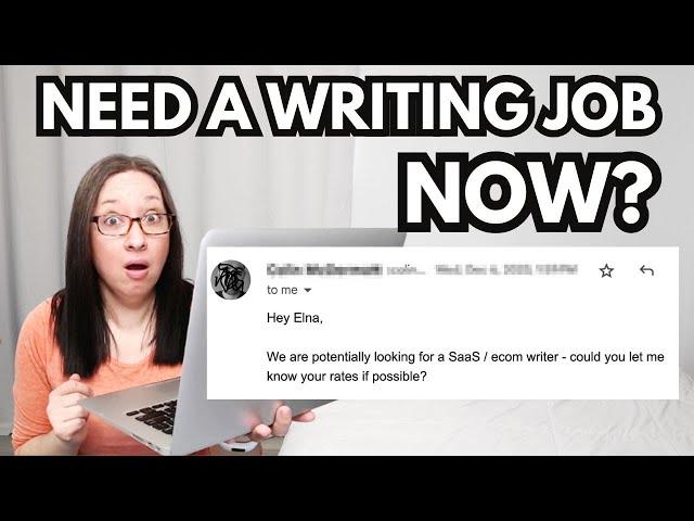 Part 1: Here's What I Do if I Need a Writing Job DESPERATELY| Watch me get a writing job in 24 hours