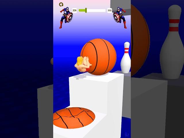 Squeezy Girl Ball Jump Run #fun #mobilegame #amogus #shortsfeed #crush #shorts