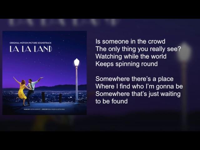 La La Land - Someone in the Crowd - Lyrics