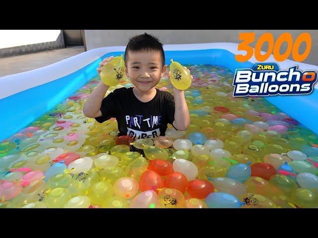 3000 Bunch O Balloons Kids Inflatable Pool Water Fight Fun Surprise Toys Box Ckn Toys